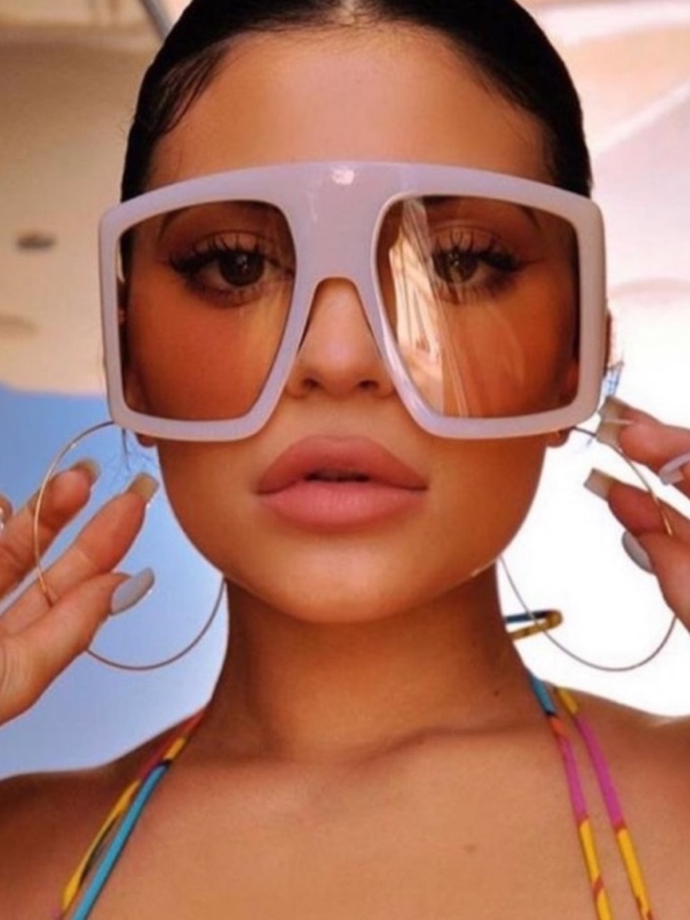 Stylish Pink Oversized Sunglasses